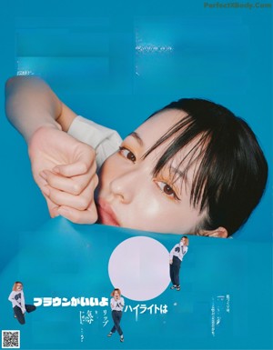 a magazine page with a picture of a woman's face and makeup